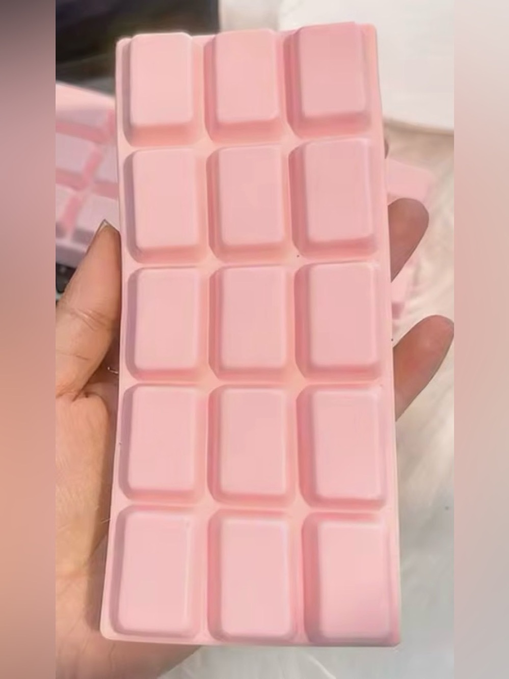 Pink Chocolate Bar Scented Squishy-self rising